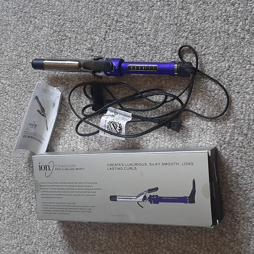 Ion Titanium Pro 1 Inch Curling Iron.